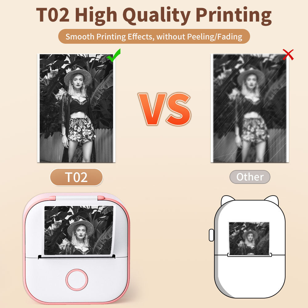 Click&Print T02™ I Mini Impresora Portátil Térmica